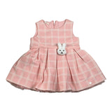 Liu Jo Abito tinta unita con Fantasia A Quadri Rosa per Neonata HF4032 ROSA LIU JO 