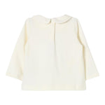 Liu Jo Shirt tinta unita con Stampa E Colletto Panna per Neonata HF4041 PANNA LIU JO 