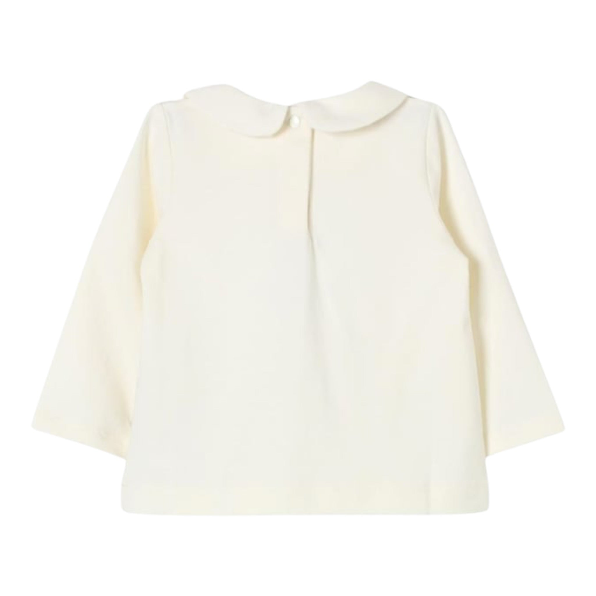 Liu Jo Shirt tinta unita con Stampa E Colletto Panna per Neonata HF4041 PANNA LIU JO 