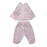 Liu Jo Completo 2 Pezzi Maglia-Ghettina In Ciniglia Rosa per Neonata HF5002X ROSA LIU JO 