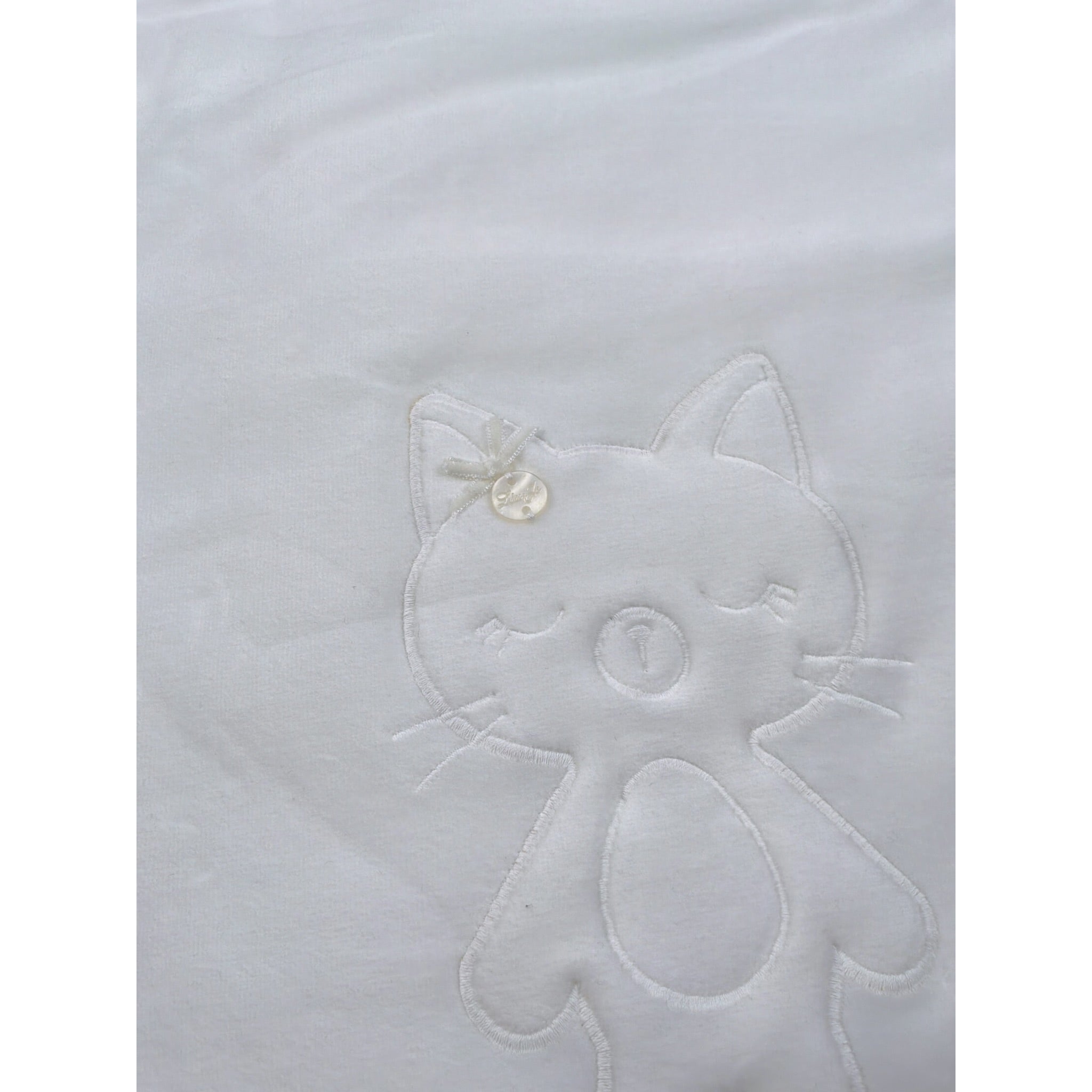 Liu Jo Coperta tinta unita con Stampa Bianco per Neonata HF5003 BIANCO LIU JO 