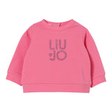 Liu Jo Felpa Chiusa Girocollo tinta unita Rosa per Neonata HF5018XXX ROSA LIU JO 