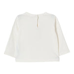Liu Jo Shirt Girocollo tinta unita con Brillantini Bianco per Neonata HF5026 BIANCO LIU JO 