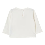 Liu Jo Shirt Girocollo tinta unita con Brillantini Bianco per Neonata HF5026 BIANCO LIU JO 