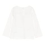 Liu Jo Shirt Girocollo tinta unita con Brillantini Panna per Neonata HF5026X PANNA LIU JO 