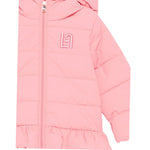 Liu Jo Giubbino tinta unita con Cappuccio Rosa per Neonata HF5054X ROSA LIU JO 