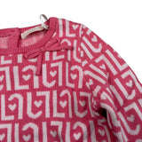 Liu Jo Abito Manica Lunga Stampa Fantasia Rosa per Neonata HF5055 ROSA LIU JO 