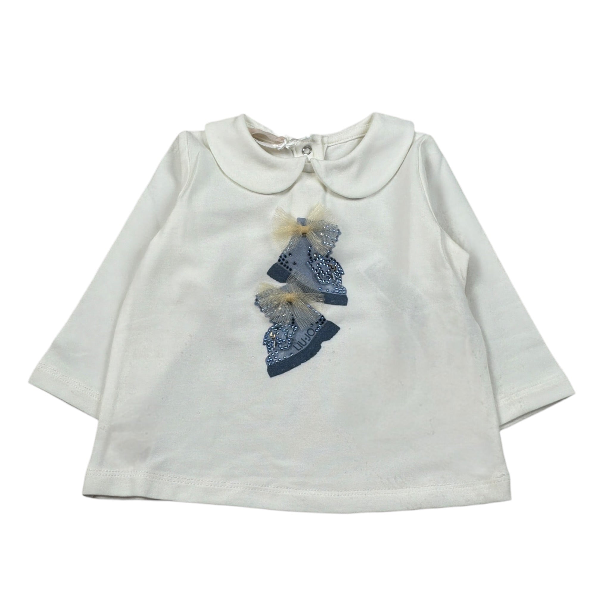Liu Jo Shirt tinta unita con Colletto Panna per Neonata HF5067XXX PANNA LIU JO 