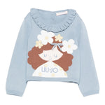 Liu Jo Maglia tinta unita con Ricami Azzurro per Neonata HF5071XX AZZURRO LIU JO 