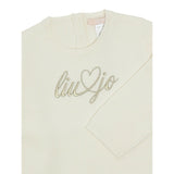 Liu Jo Maglia Girocollo tinta unita con Ricamo Logo Panna per Neonata HF5072 PANNA LIU JO 