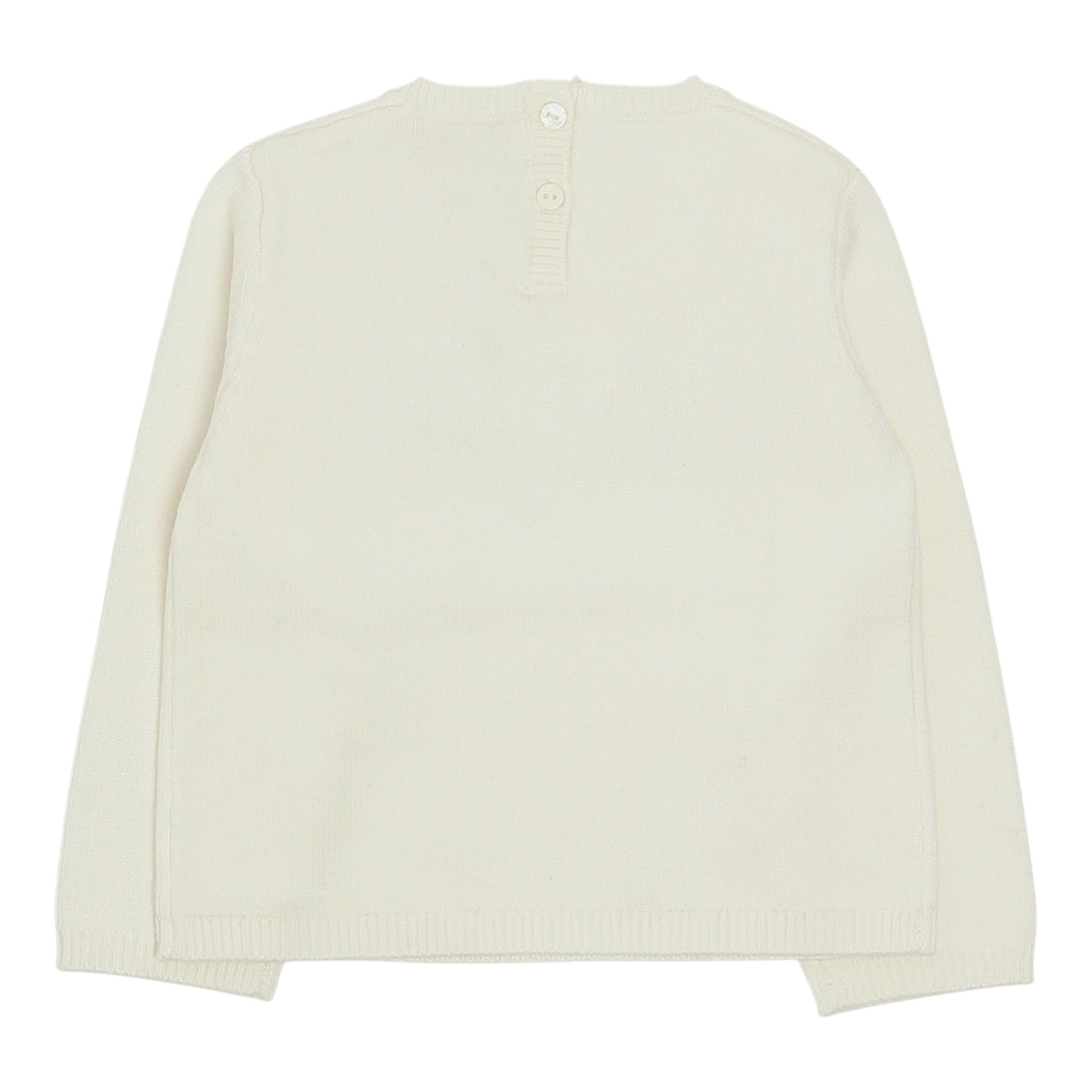 Liu Jo Maglia Girocollo tinta unita con Ricamo Logo Bianco per Neonata HF5072XXX BIANCO LIU JO 