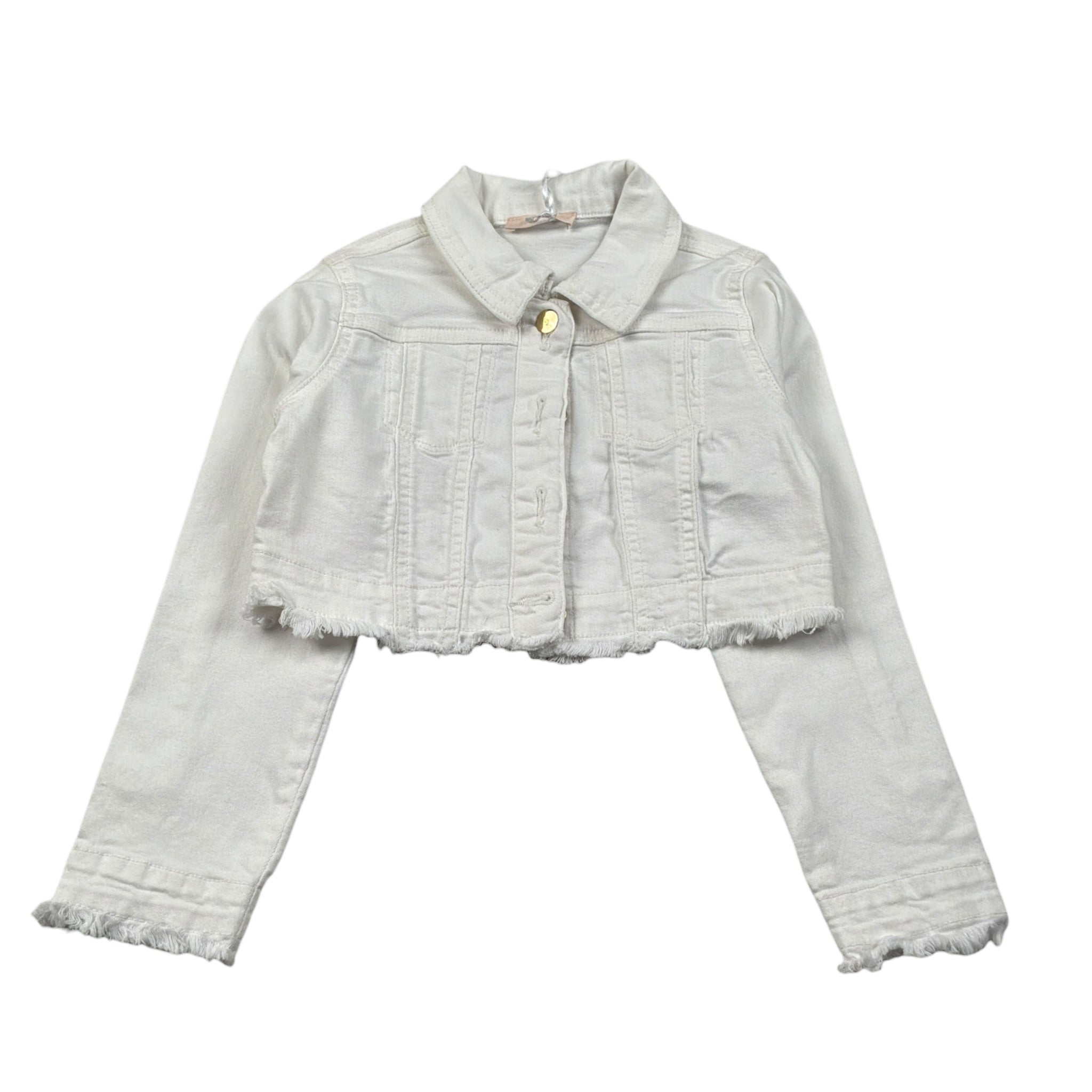 Liu Jo Giubbino In Denim tinta unita Bianco per Neonata KA4027N BIANCO LIU JO 