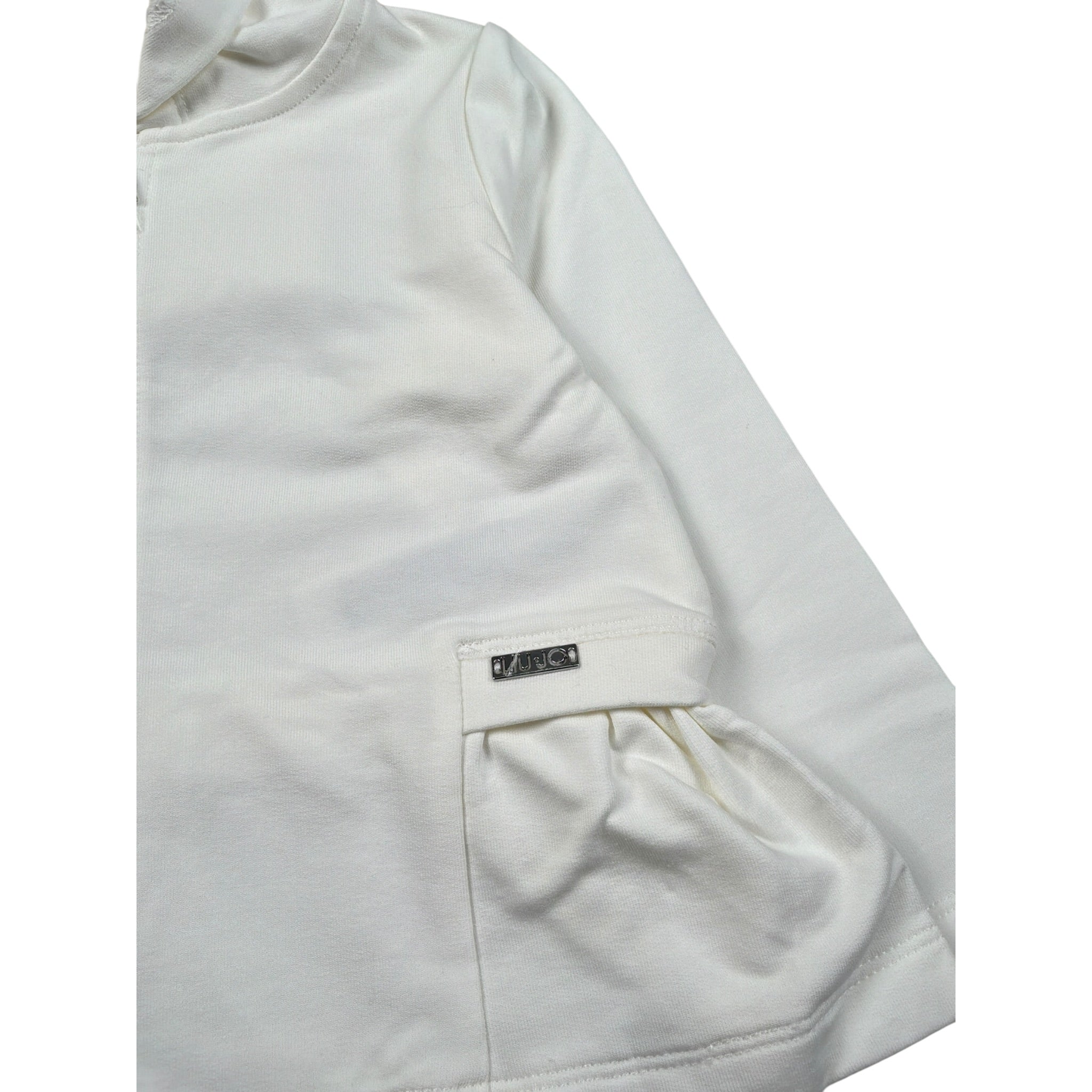 Liu Jo Felpa Xon Zip E Cappuccio tinta unita Bianco per Bambina KA4109 BIANCO LIU JO 