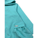 Liu Jo Felpa Xon Zip E Cappuccio tinta unita Verde Acqua per Bambina KA4109 VERDE ACQUA LIU JO 