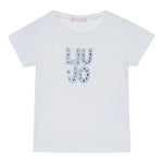 Liu Jo T-Shirt tinta unita con Stampa Bianco per Bambina KA5094J BIANCO LIU JO 