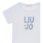 Liu Jo T-Shirt tinta unita con Stampa Bianco per Bambina KA5094J BIANCO LIU JO 