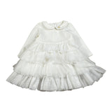 Liu Jo Abito tinta unita con Tulle Bianco per Neonata KF1029 BIANCO LIU JO 