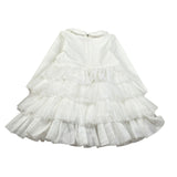 Liu Jo Abito tinta unita con Tulle Bianco per Neonata KF1029 BIANCO LIU JO 