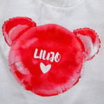 Liu Jo Shirt tinta unita con Stampa Bianco per Neonata KF2098 BIANCO LIU JO 