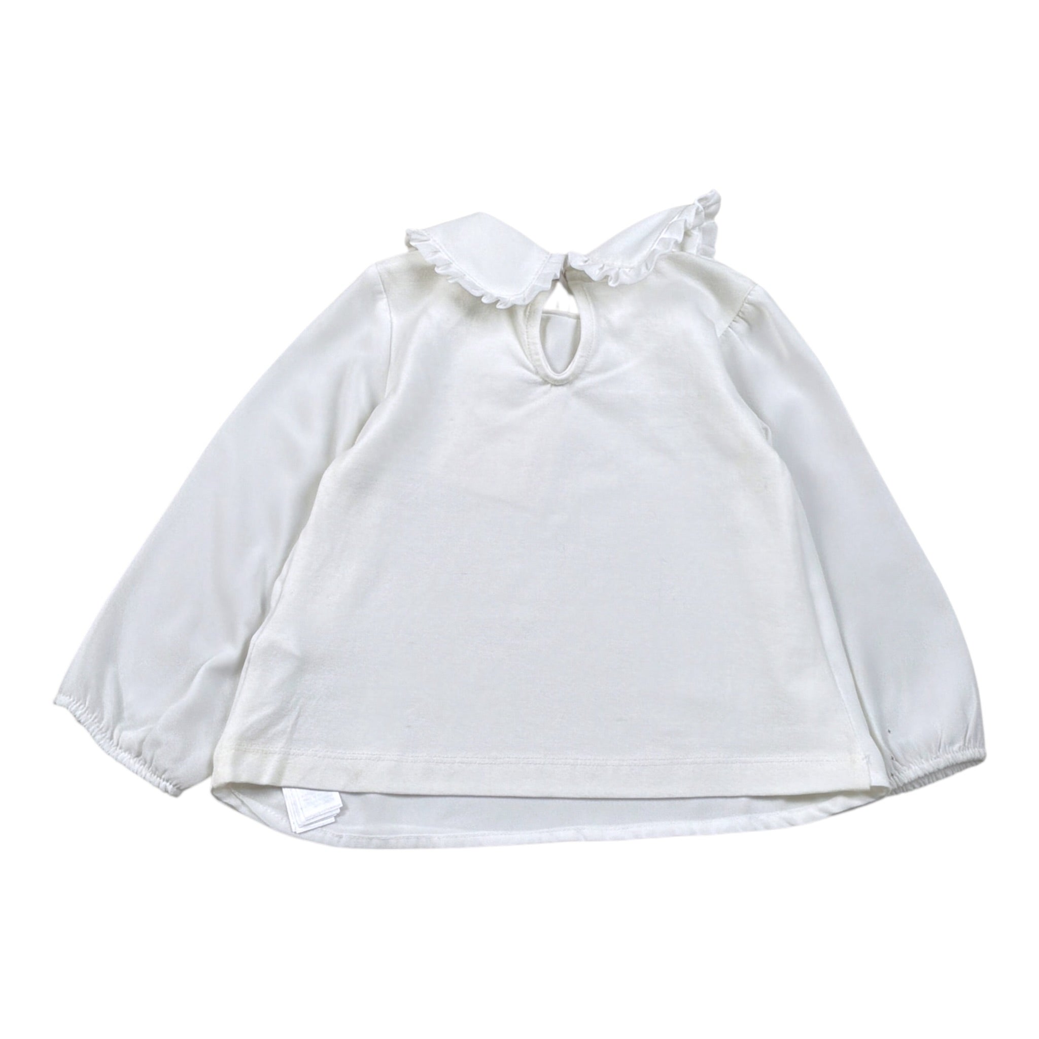 Liu Jo Camicia tinta unita con Colletto Bianco per Neonata KF2159 BIANCO LIU JO 
