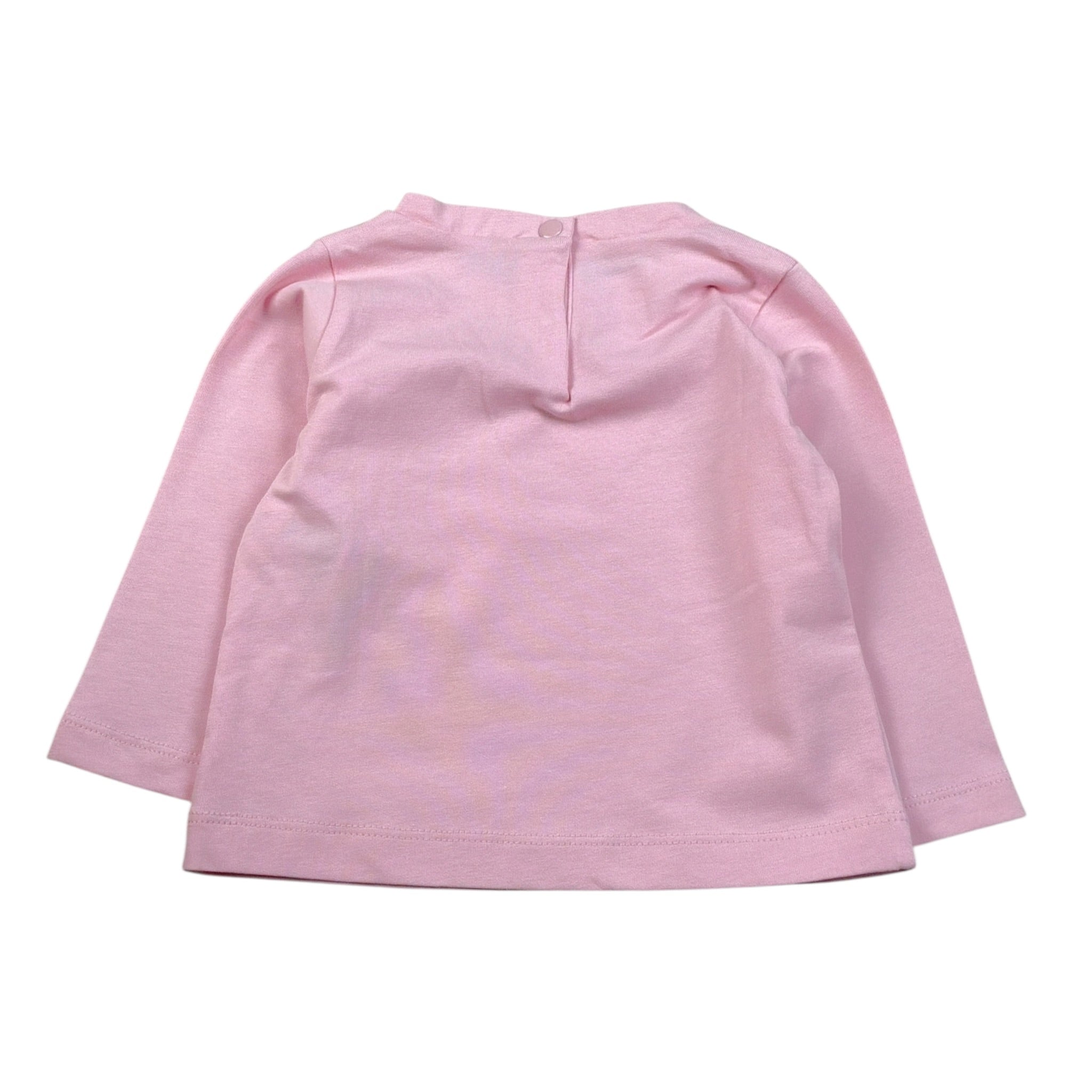 Liu Jo Shirt tinta unita con Stampa Rosa per Neonata KF2194 ROSA LIU JO 