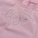 Liu Jo Shirt tinta unita con Stampa Rosa per Neonata KF2194 ROSA LIU JO 