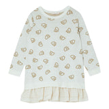 Liu Jo Abito Manica Lunga tinta unita con Ricami Panna per Bambina KF4041 PANNA LIU JO 