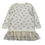 Liu Jo Abito Manica Lunga tinta unita con Ricami Panna per Bambina KF4041 PANNA LIU JO 