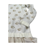 Liu Jo Abito Manica Lunga tinta unita con Ricami Panna per Bambina KF4041 PANNA LIU JO 