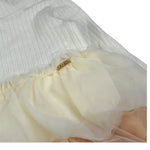 Liu Jo Abito tinta unita con Gonna In Tulle Panna per Neonata KF4045N PANNA LIU JO 