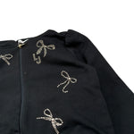 Liu Jo Felpa tinta unita con Cappuccio E Borchie Nero per Neonata KF4109N NERO LIU JO 