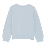 Liu Jo Felpa Chiusa Girocollo tinta unita con Brillantini Azzurro per Bambina KF5001J AZZURRO LIU JO 