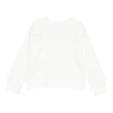 Liu Jo Felpa Chiusa Girocollo tinta unita con Brillantini Bianco per Neonata KF5001XX BIANCO LIU JO 