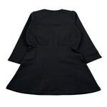 Liu Jo Abito Girocollo tinta unita con Brillantini Nero per Bambina KF5004X NERO LIU JO 