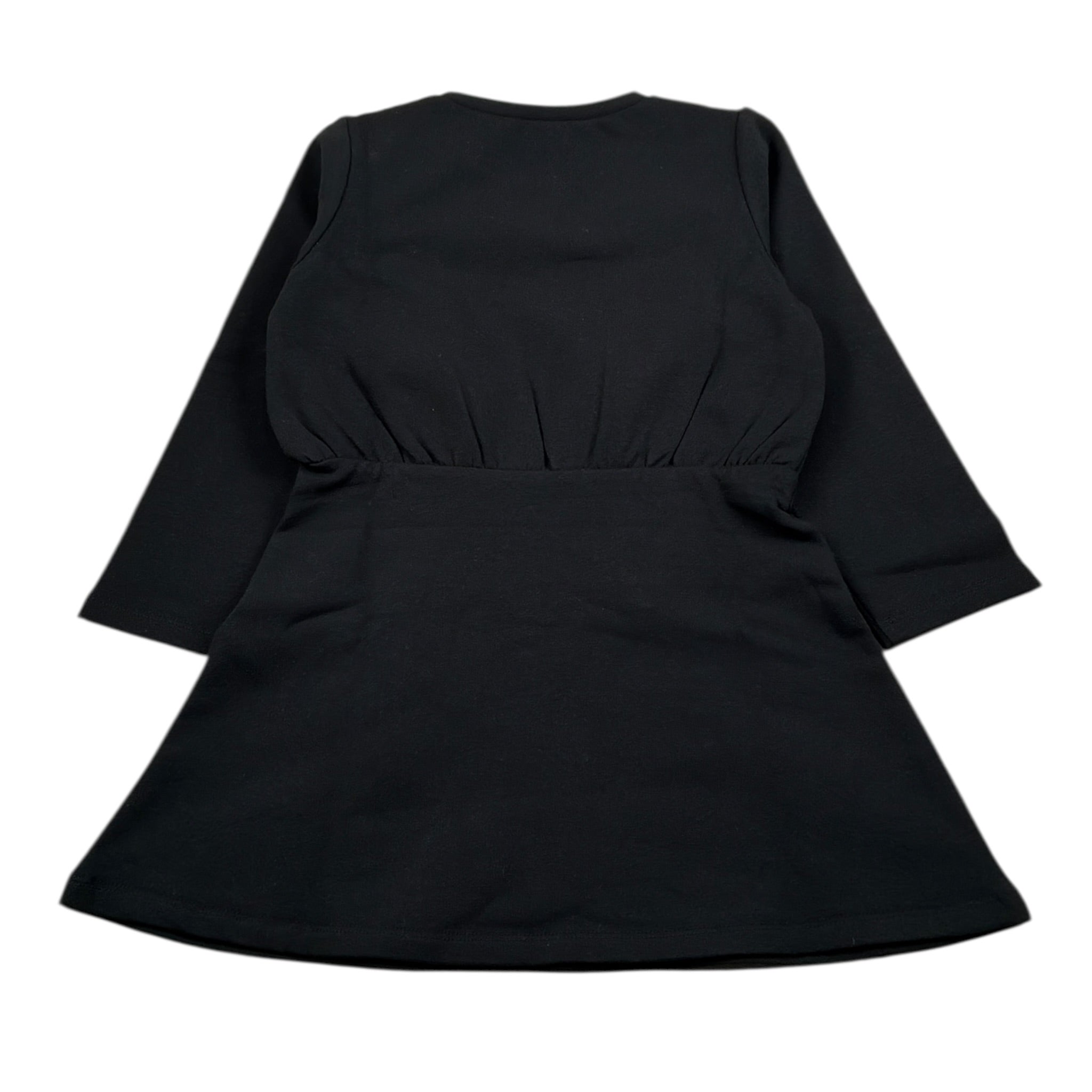 Liu Jo Abito Girocollo tinta unita con Brillantini Nero per Bambina KF5004X NERO LIU JO 