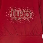 Liu Jo Abito Girocollo tinta unita con Brillantini Bordeaux per Neonata KF5004XX BORDEAUX LIU JO 