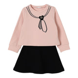 Liu Jo Completo 2Pz Felpa-Gonna Bicolore Nero/Rosa per Neonata KF5005N NERO/ROSA LIU JO 