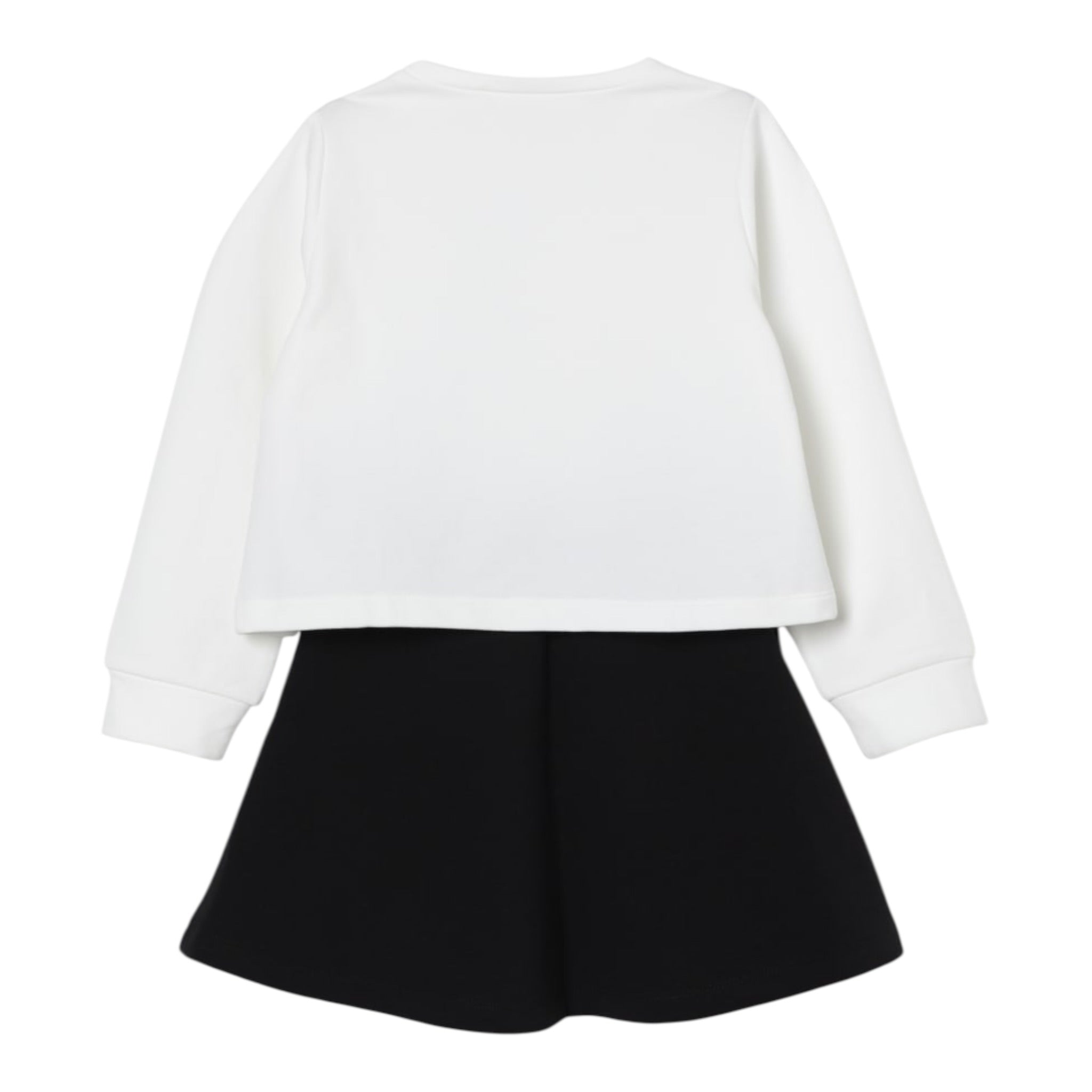 Liu Jo Completo 2Pz Felpa-Gonna Bicolore Bianco/Nero per Bambina KF5005X BIANCO/NERO LIU JO 