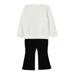 Liu Jo Completo 2Pz Felpa-Leggins Bicolore Panna/Nero per Bambina KF5006F0 PANNA/NERO LIU JO 