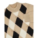 Liu Jo Abito Bicolore con Fantasia Rombo Beige per Bambina KF5024 BEIGE LIU JO 