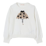 Liu Jo Maglia Girocollo tinta unita con Ricami Bianco per Bambina KF5027 BIANCO LIU JO 