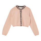 Liu Jo Cardigan tinta unita con Loghi Rosa per Neonata KF5029N ROSA LIU JO 