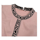 Liu Jo Cardigan tinta unita con Loghi Rosa per Bambina KF5029X ROSA LIU JO 