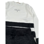 Liu Jo Completo 2 Pezzi Maglia-Gonna Bicolore Bianco/Nero per Bambina KF5030 BIANCO/NERO LIU JO 