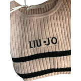 Liu Jo Maglia Girocollo Fantasia A Righe Rosa per Neonata KF5031X ROSA LIU JO 