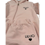Liu Jo Completo 2 Pezzi Felpa-Pantalone tinta unita Rosa per Bambina KF5044 ROSA LIU JO 