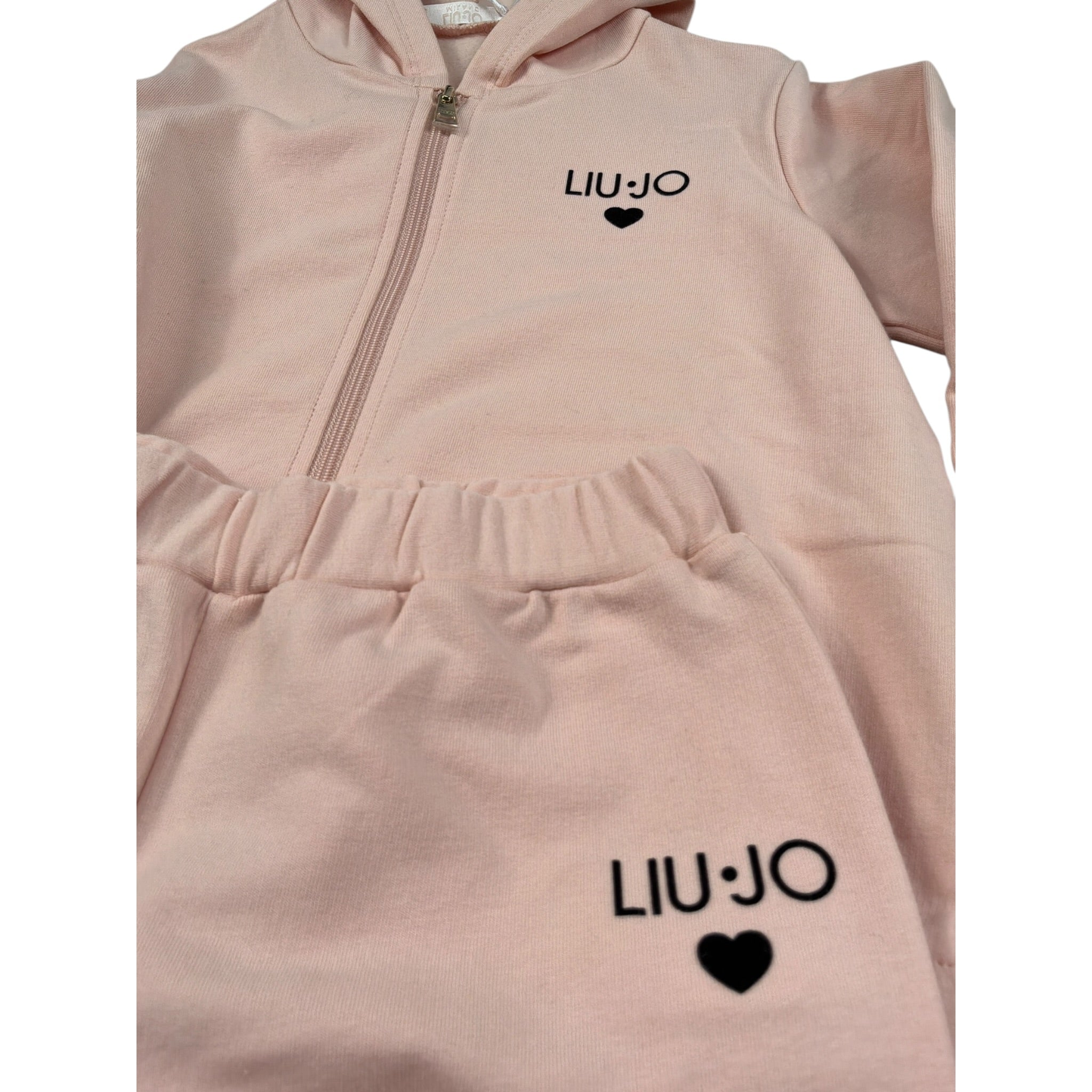 Liu Jo Completo 2 Pezzi Felpa-Pantalone tinta unita Rosa per Bambina KF5044 ROSA LIU JO 