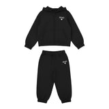 Liu Jo Completo 2 Pezzi Felpa-Pantalone tinta unita Nero per Bambina KF5044XXJ NERO LIU JO 