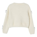 Liu Jo Cardigan tinta unita con Fiocchi Panna per Bambina KF5053XX PANNA LIU JO 