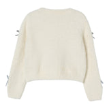 Liu Jo Cardigan tinta unita con Fiocchi Panna per Bambina KF5053XX PANNA LIU JO 
